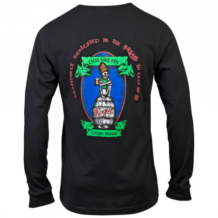 Dead Guy Full Color Logo Front and Back Print Long Sleeve Shirt